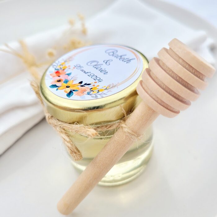 mini pot de miel personnalisable mariage