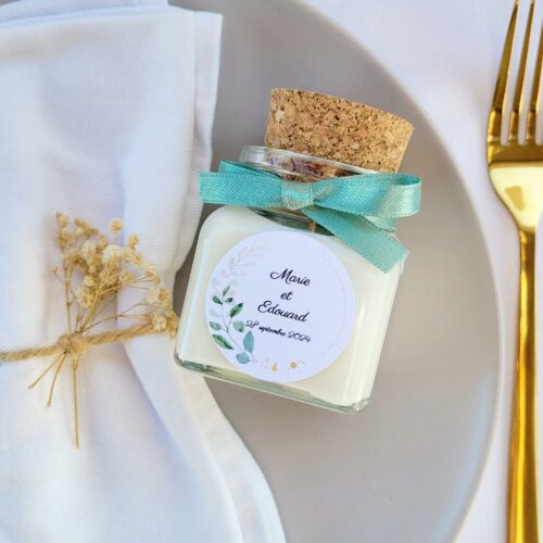 bougie 80 g personnalisée mariage