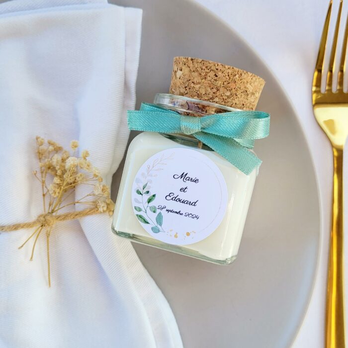 bougie 80 g personnalisée mariage